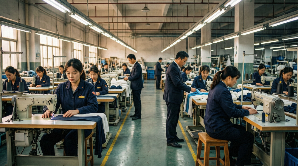 优丹娜服饰生产车间